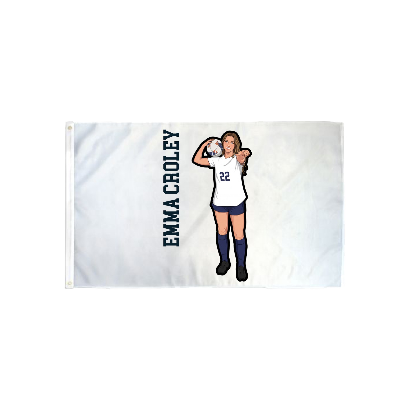 3x5 Flag — Name Vertical in Classic