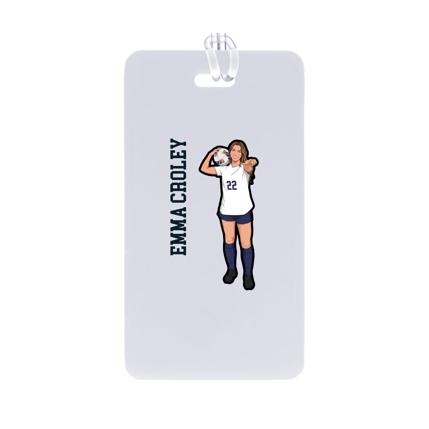 Bag Tag — Name Vertical in Classic