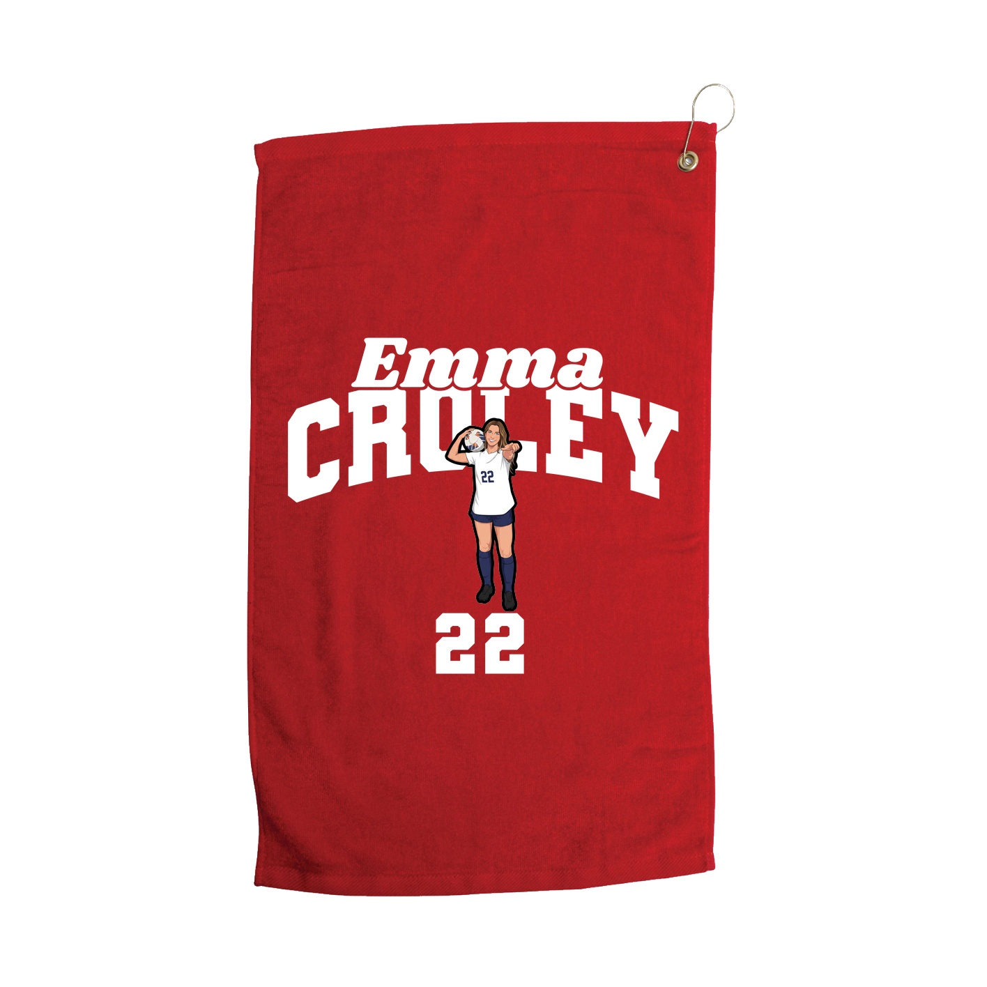 Golf Towel — Signature Arch in Red