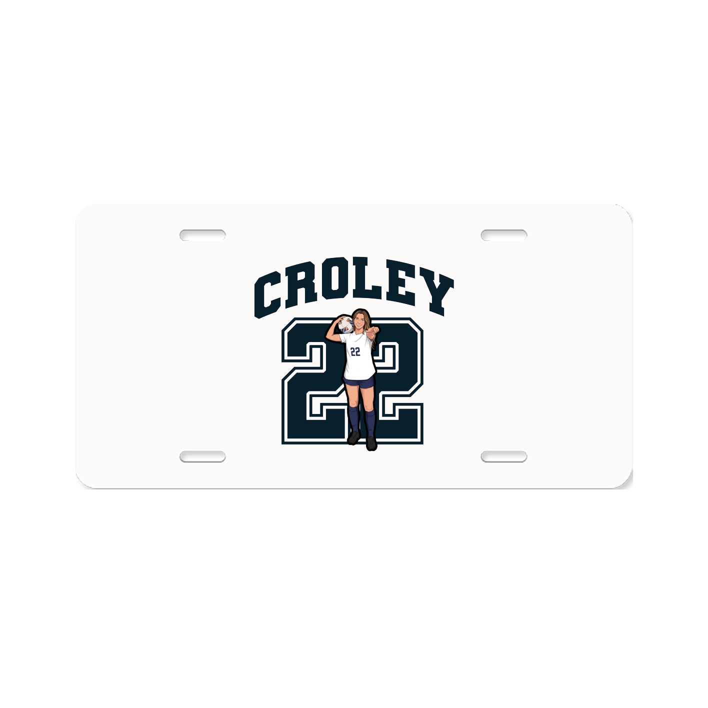 License Plate — Number in Classic