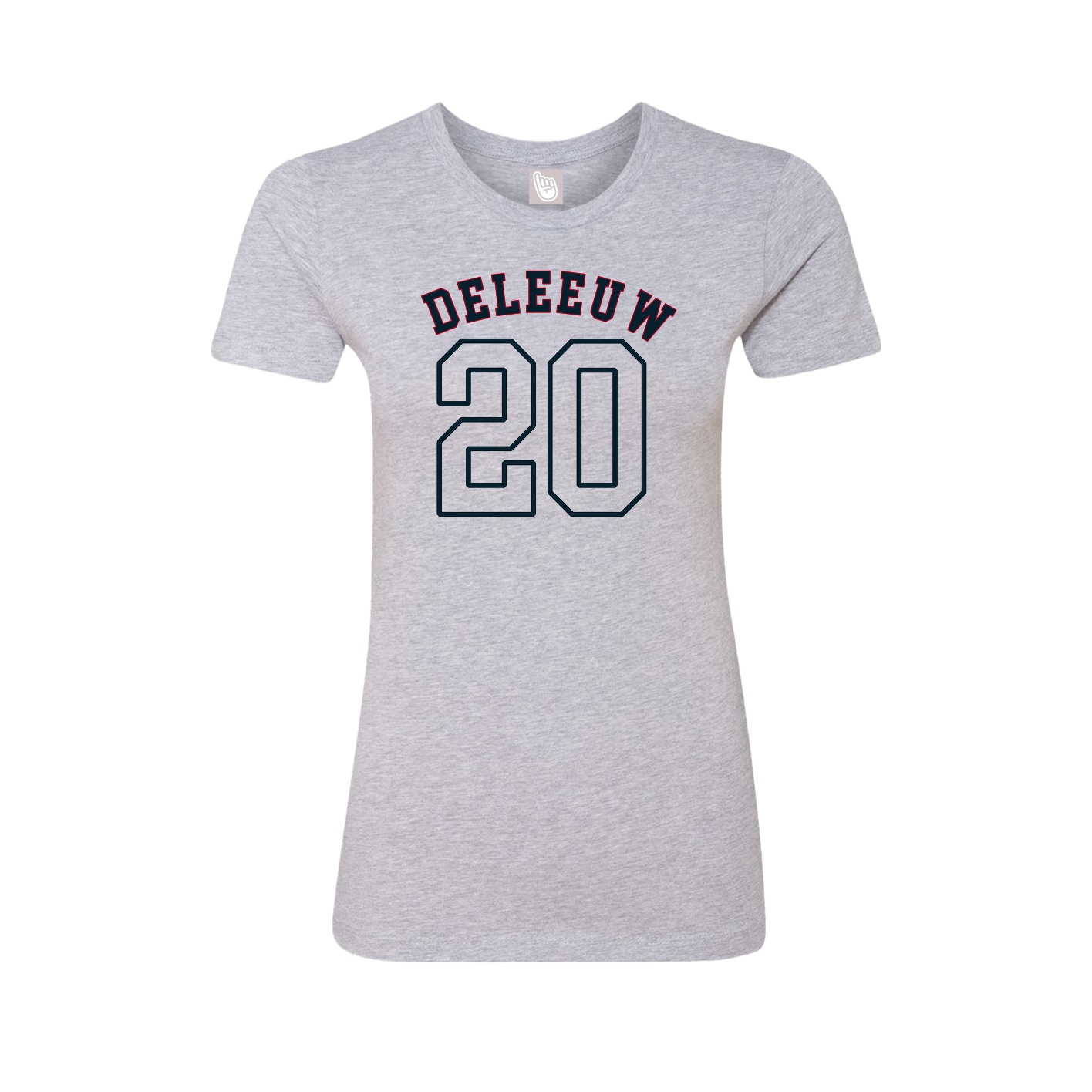 Fitted Women's Tee — Shirsey Arch in Grey
