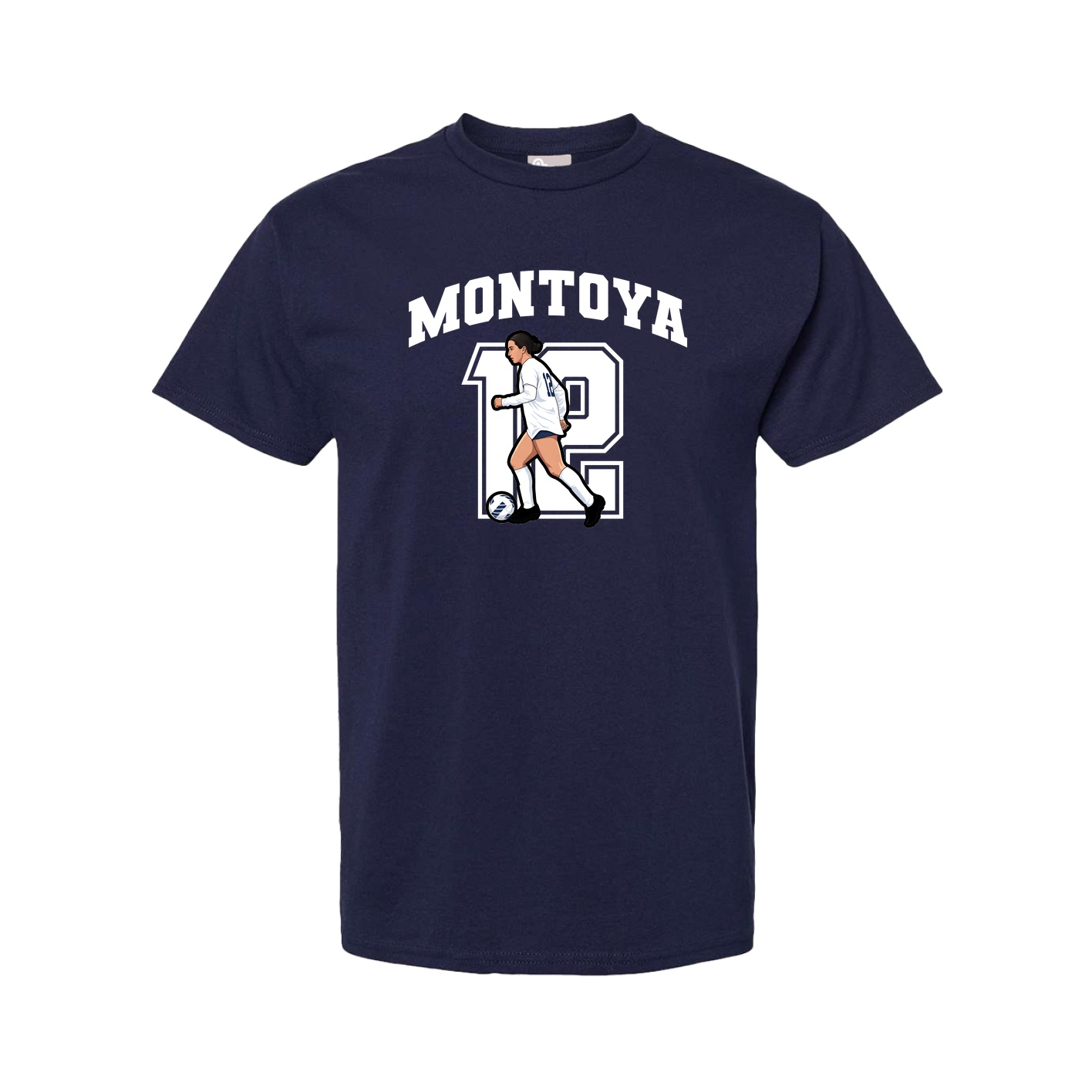 Youth Tee — Number in Navy