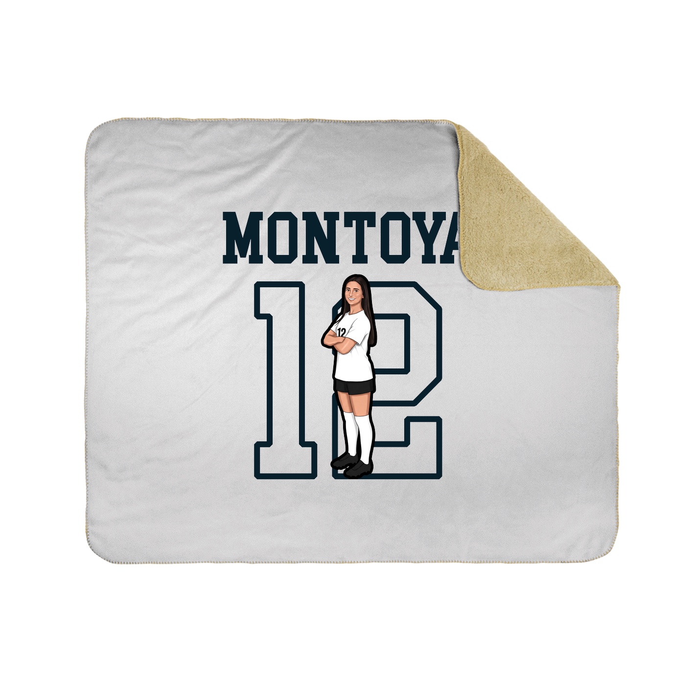 Throw Blanket — Shirsey in White
