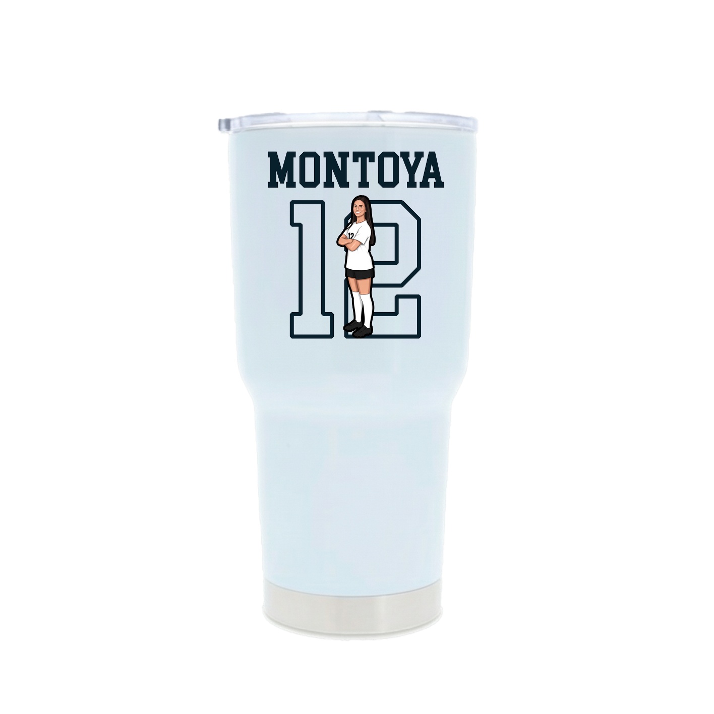 30oz Stainless Steel Tumbler — Shirsey in White