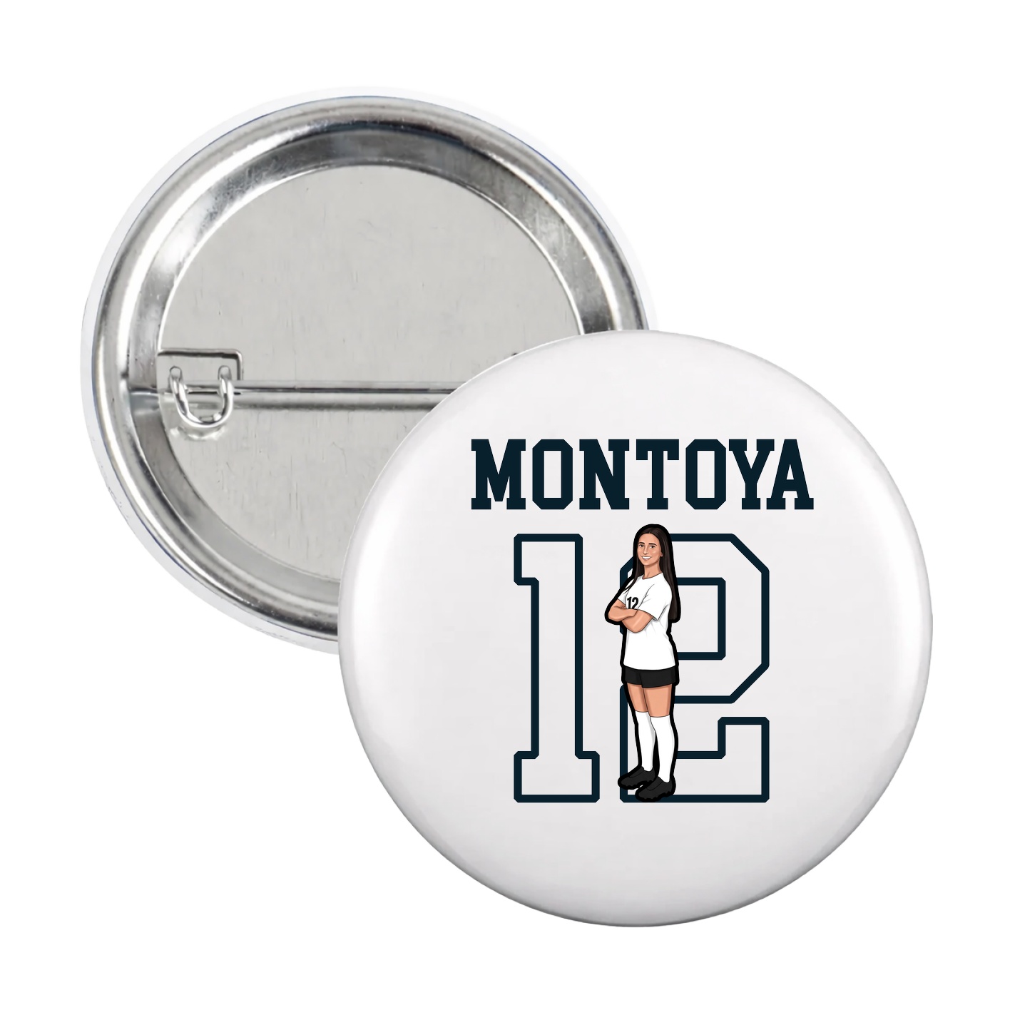Game Day Button — Shirsey in White