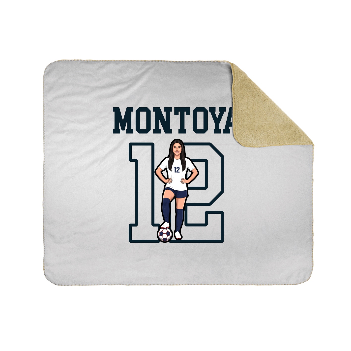 Throw Blanket — Shirsey in White
