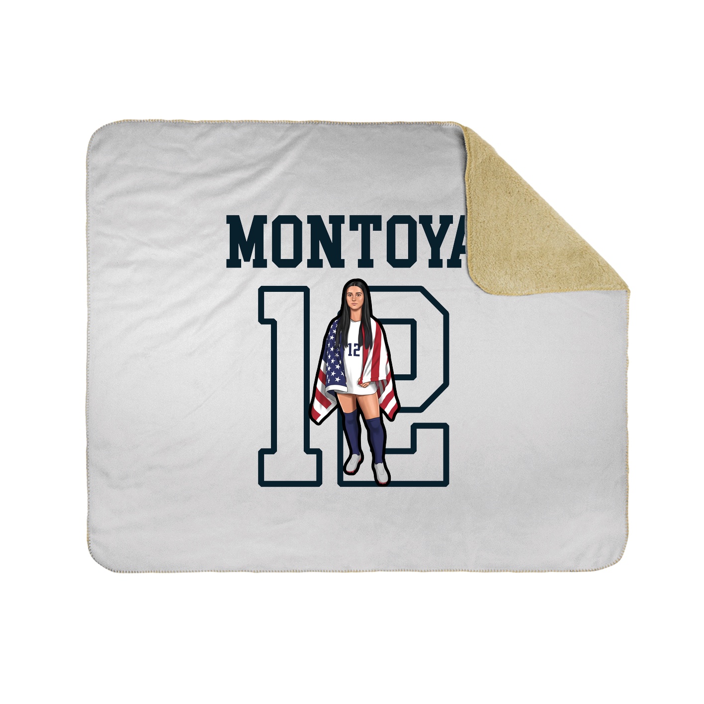 Throw Blanket — Shirsey in White