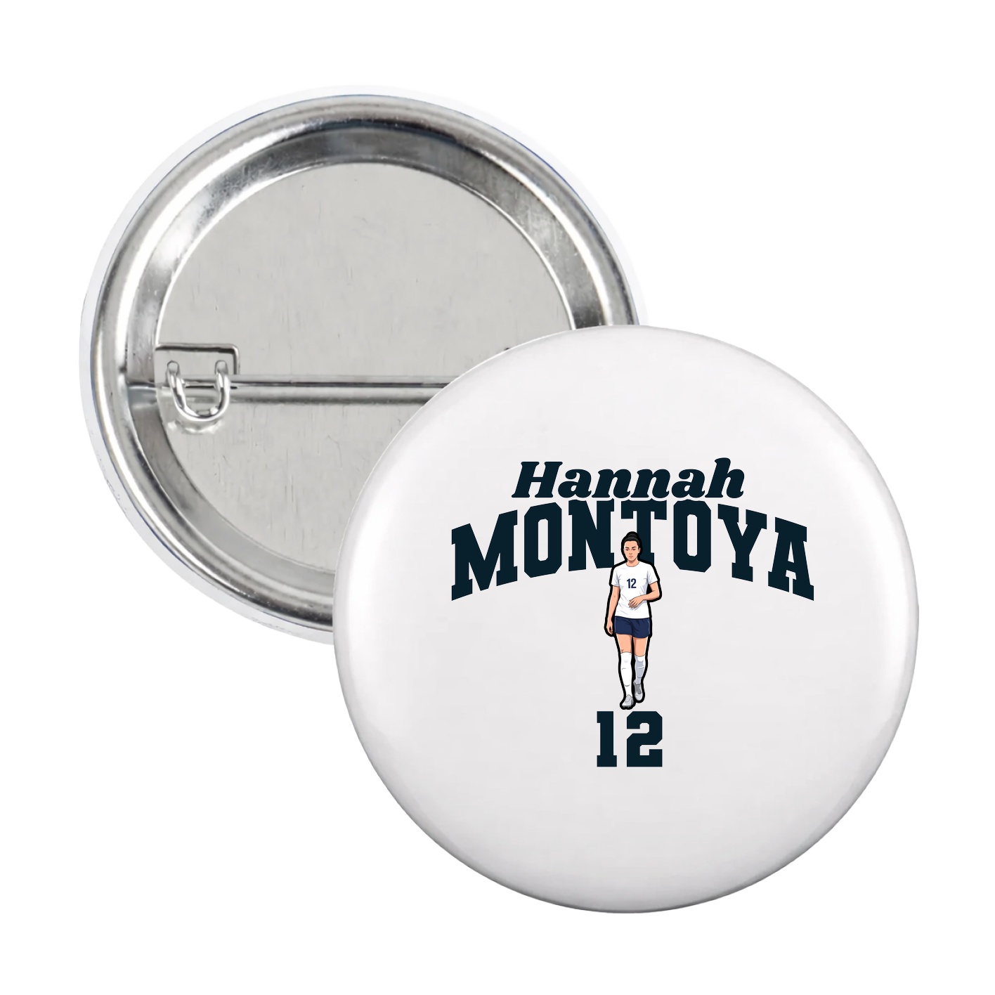 Game Day Button — Signature Arch in White
