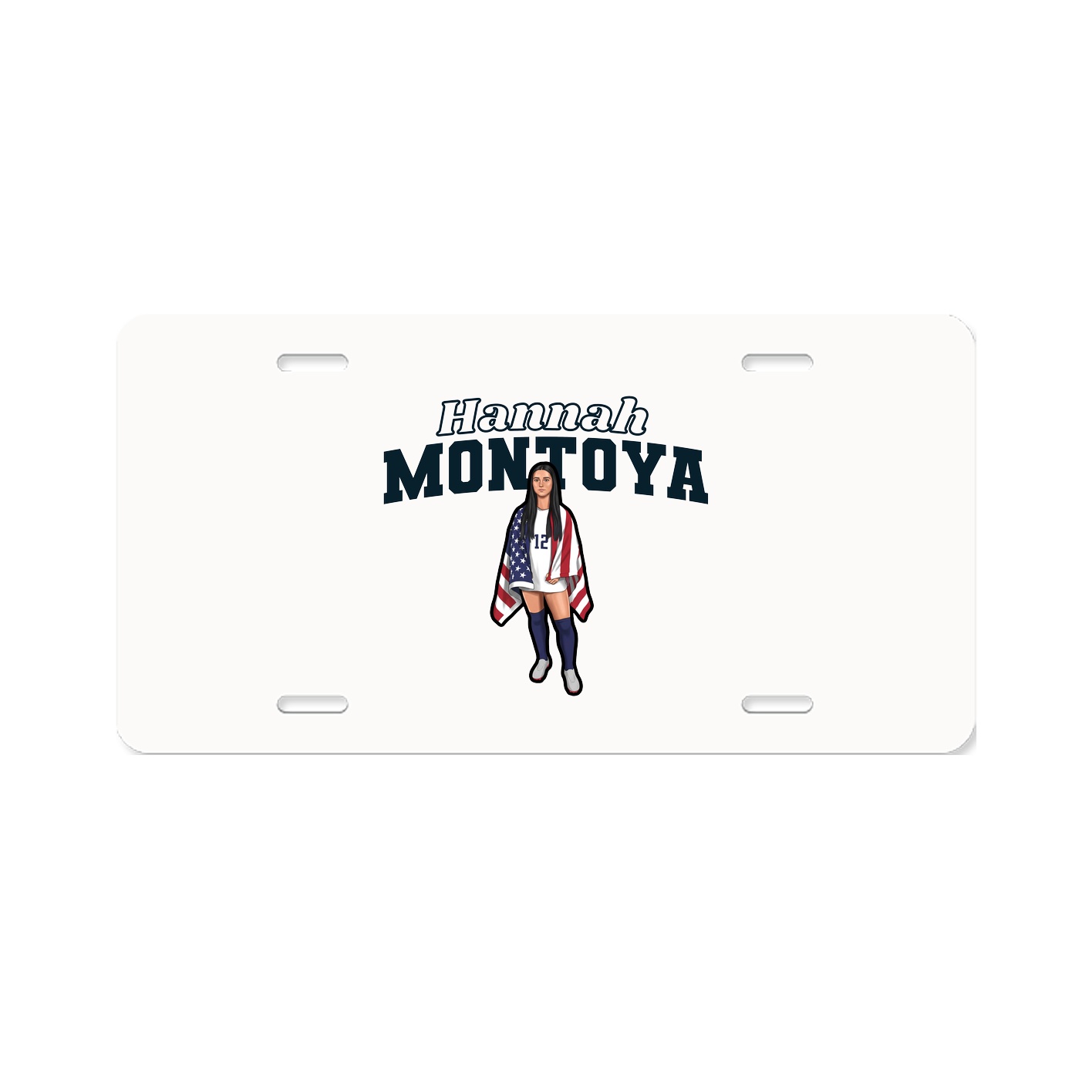License Plate — Name Arch in Classic