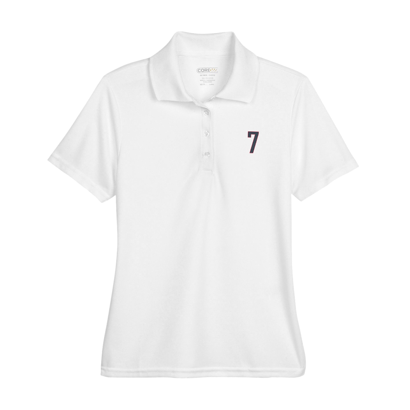 Womens Performance Polo — Front Shirsy in White