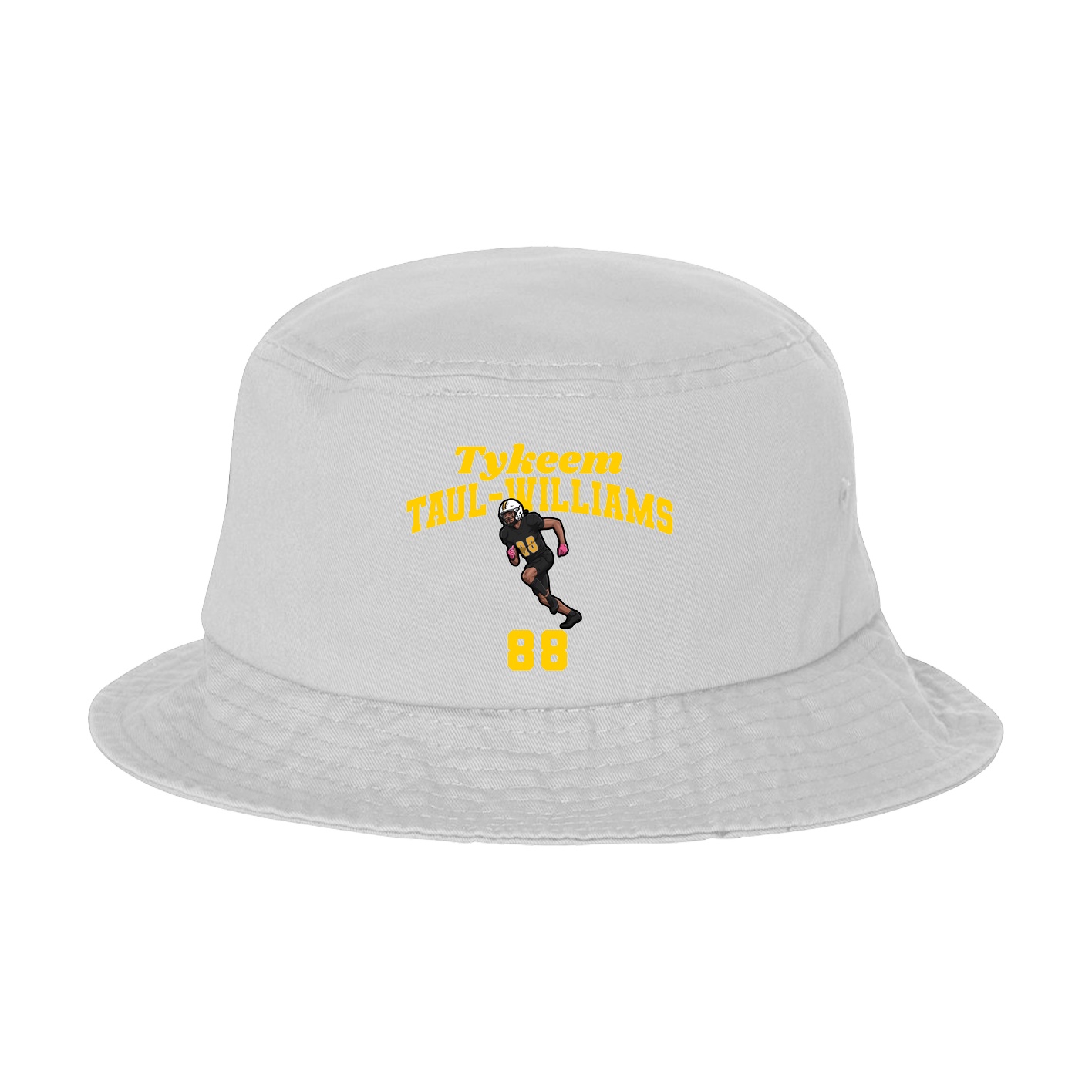 Bucket Cap — Signature Arch in White