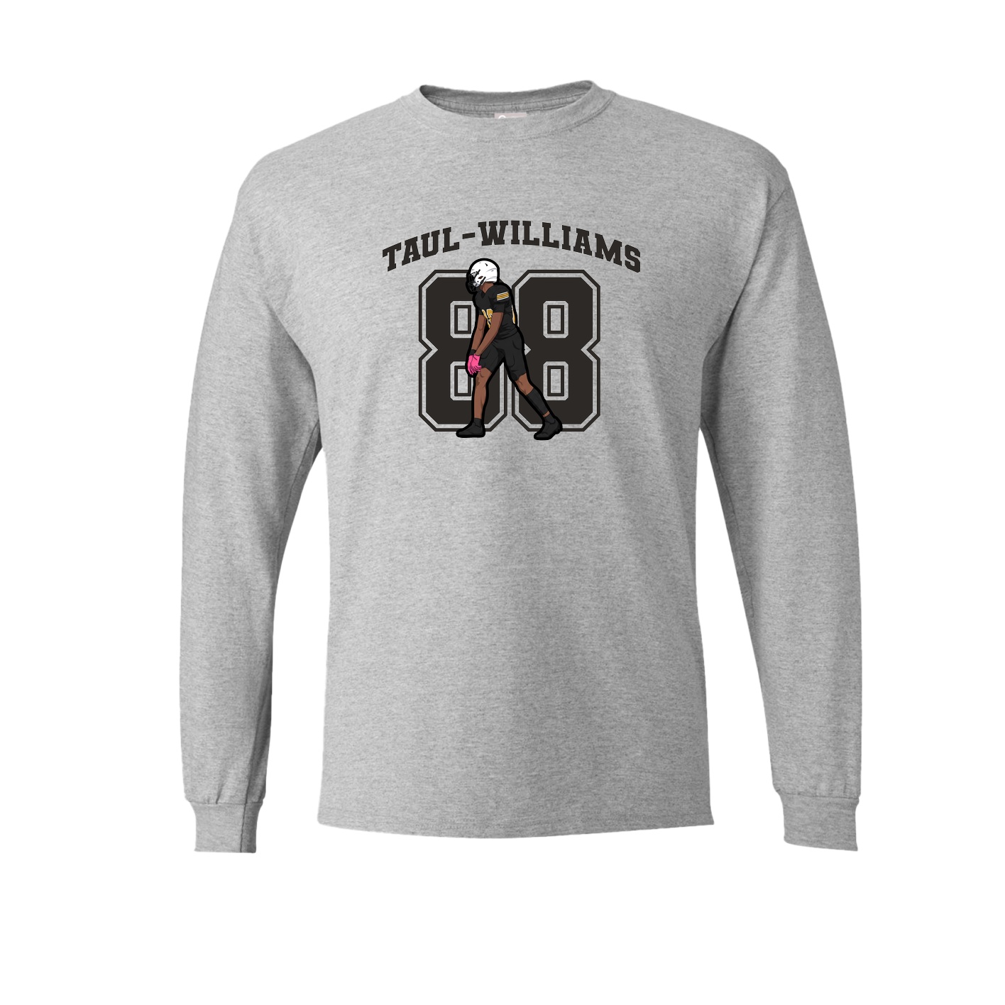 Long Sleeve Tee — Number in Grey