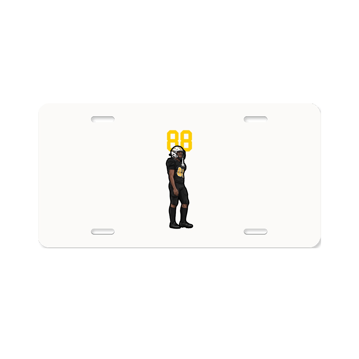 License Plate — Number Top in Classic