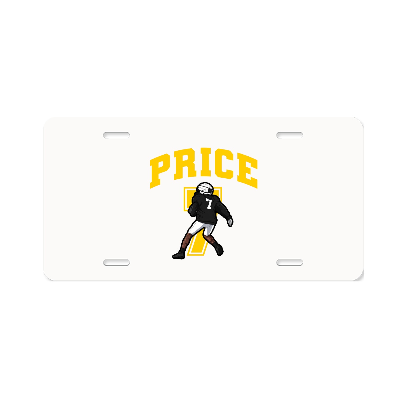 License Plate — Number in Classic