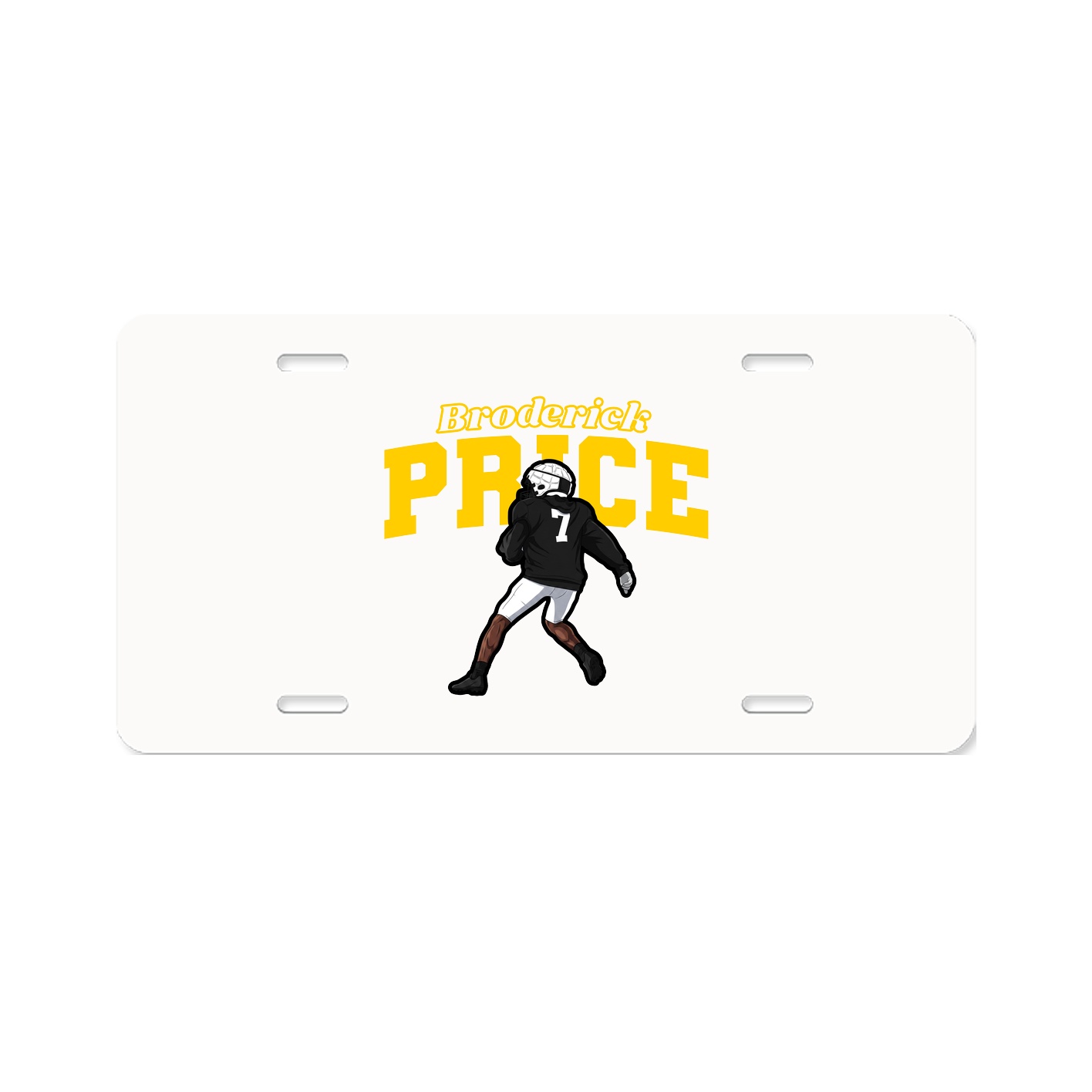 License Plate — Name Arch in Classic
