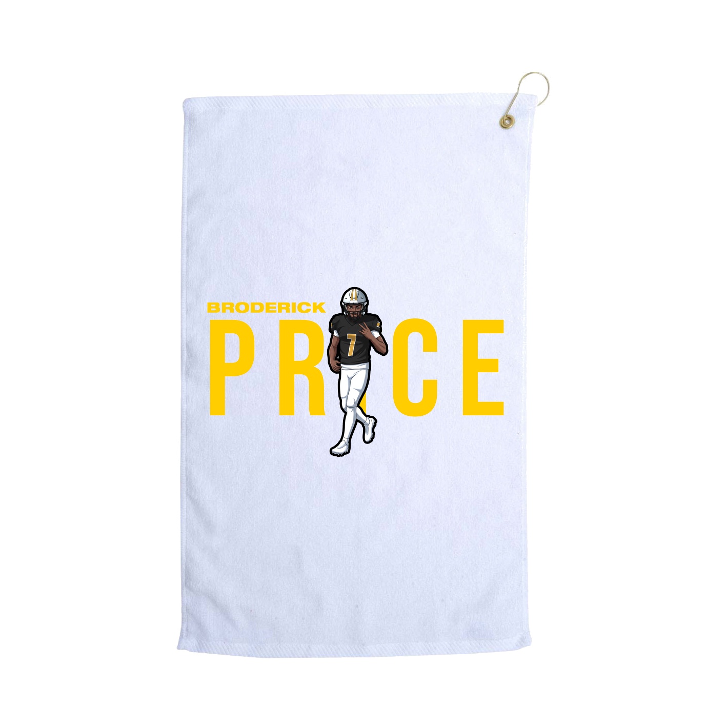 Golf Towel — Player Name in White