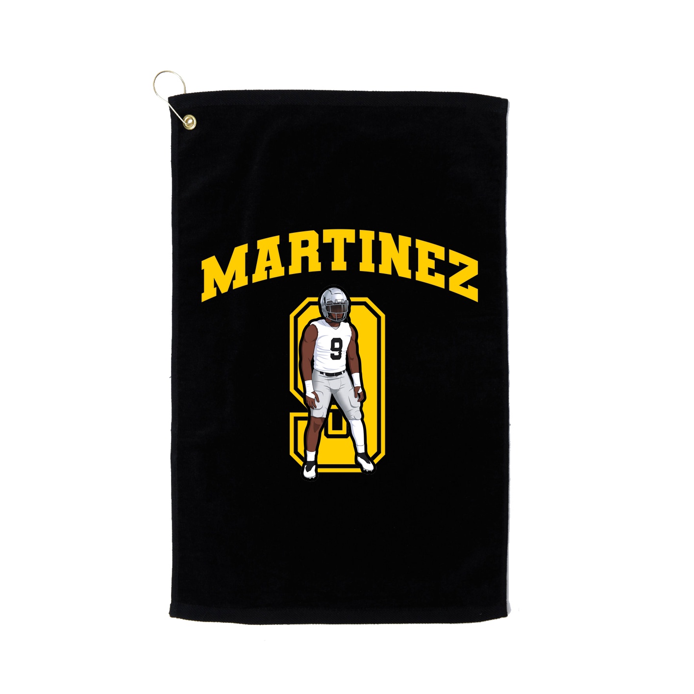 Golf Towel — Number in Black
