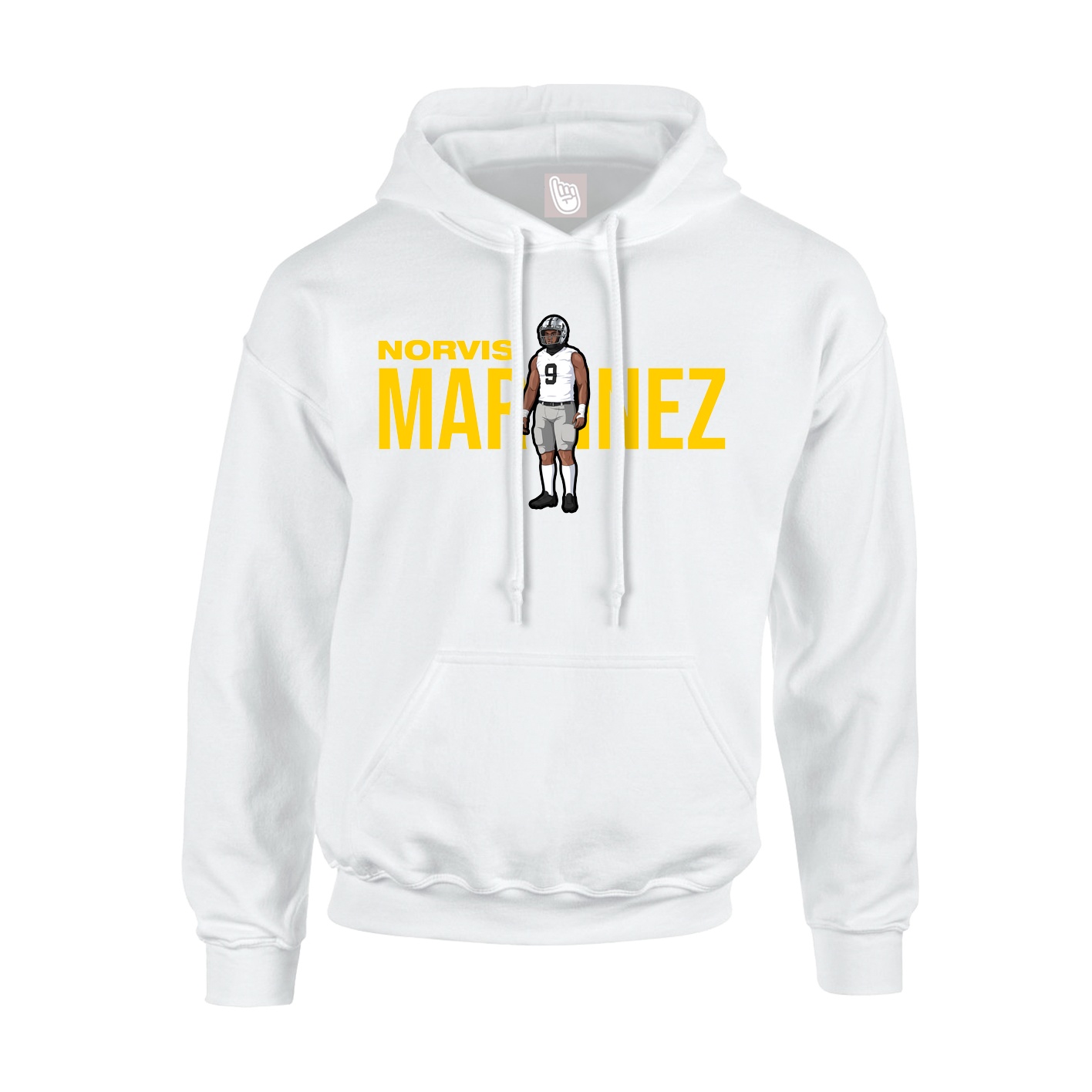 Hoodie — Player Name in White