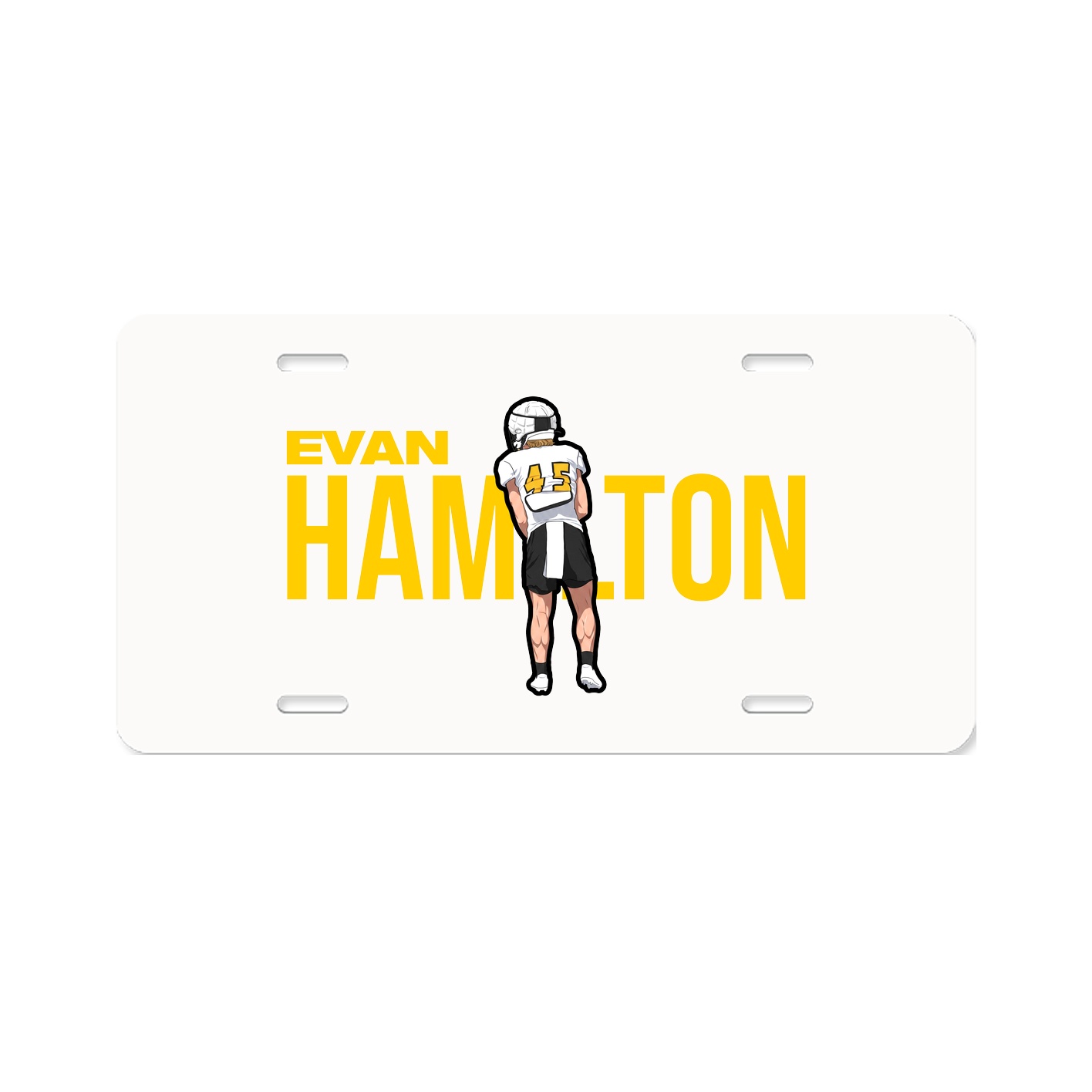 License Plate — Player Name in Classic