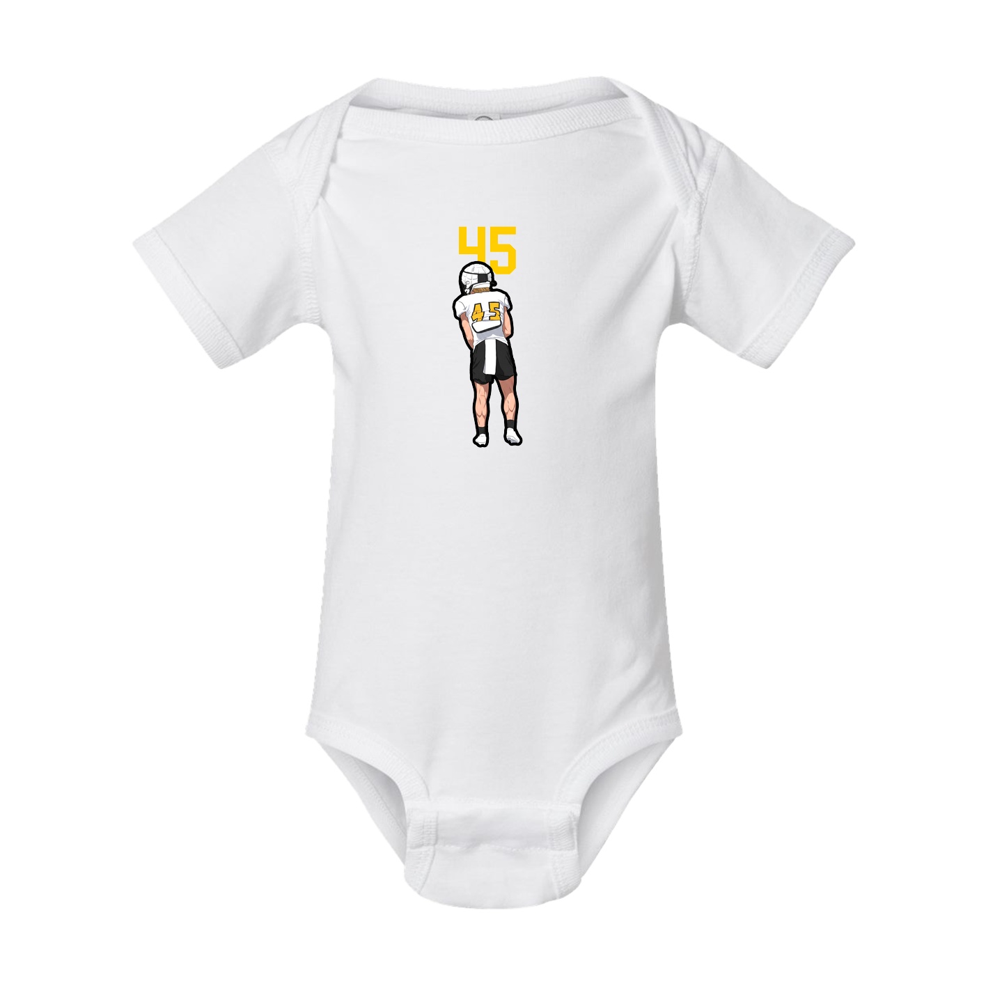 Baby Onesie — Number Top in White