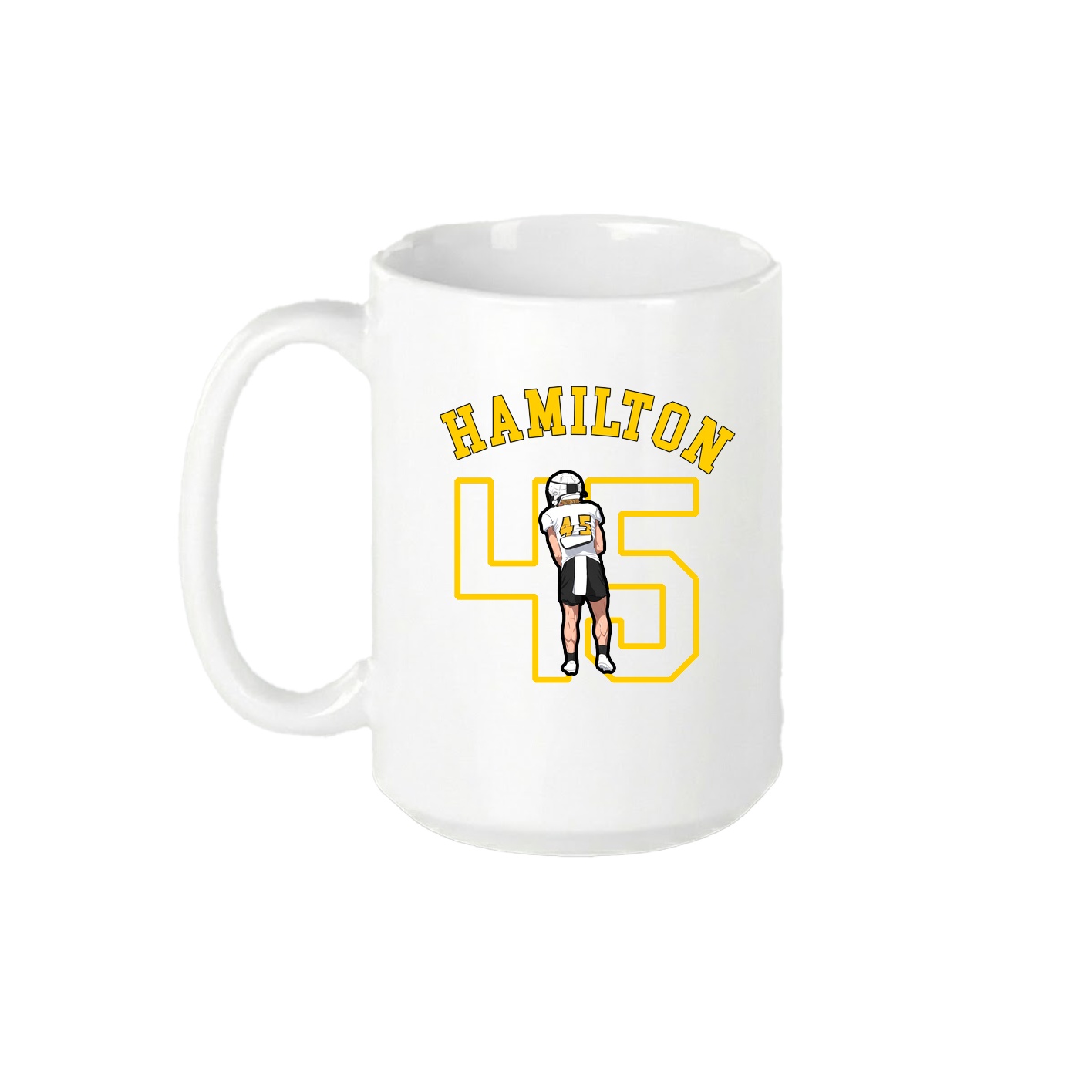 15oz Coffee Mug — Shirsey Arch in White