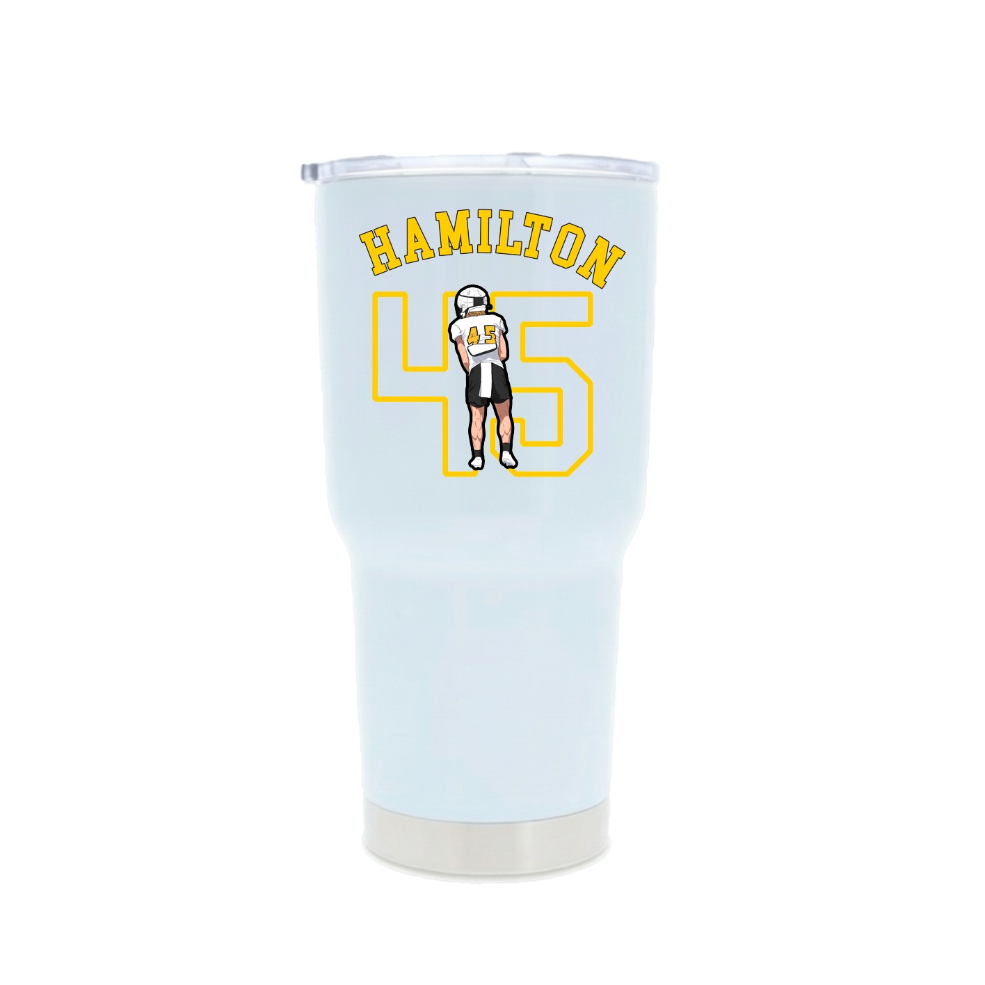 30oz Stainless Steel Tumbler — Shirsey Arch in White