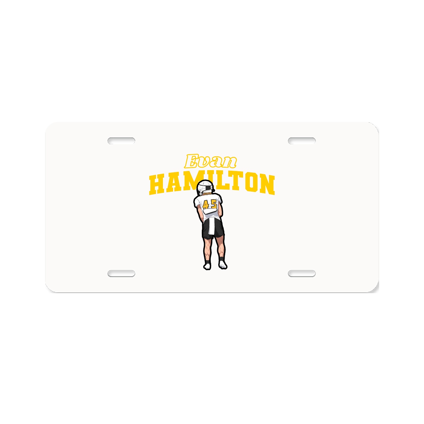 License Plate — Name Arch in Classic