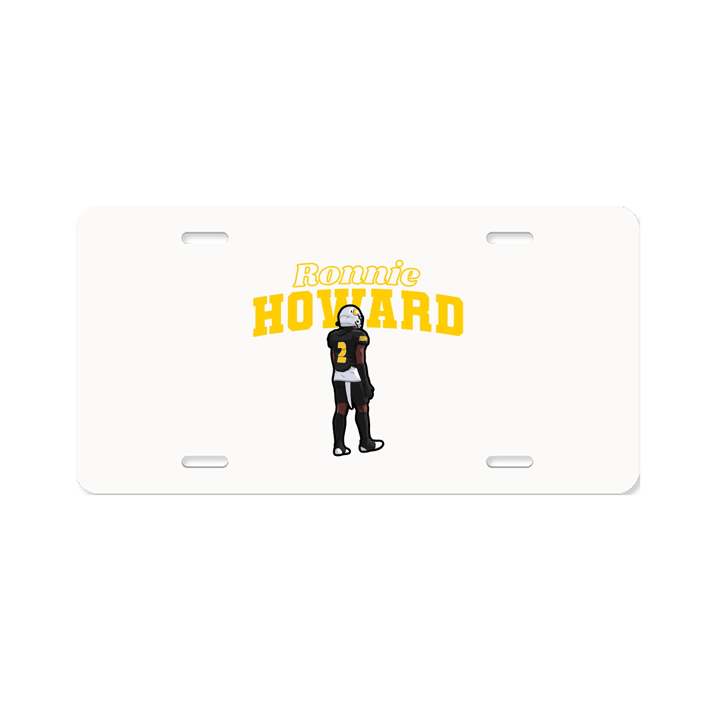 License Plate — Name Arch in Classic