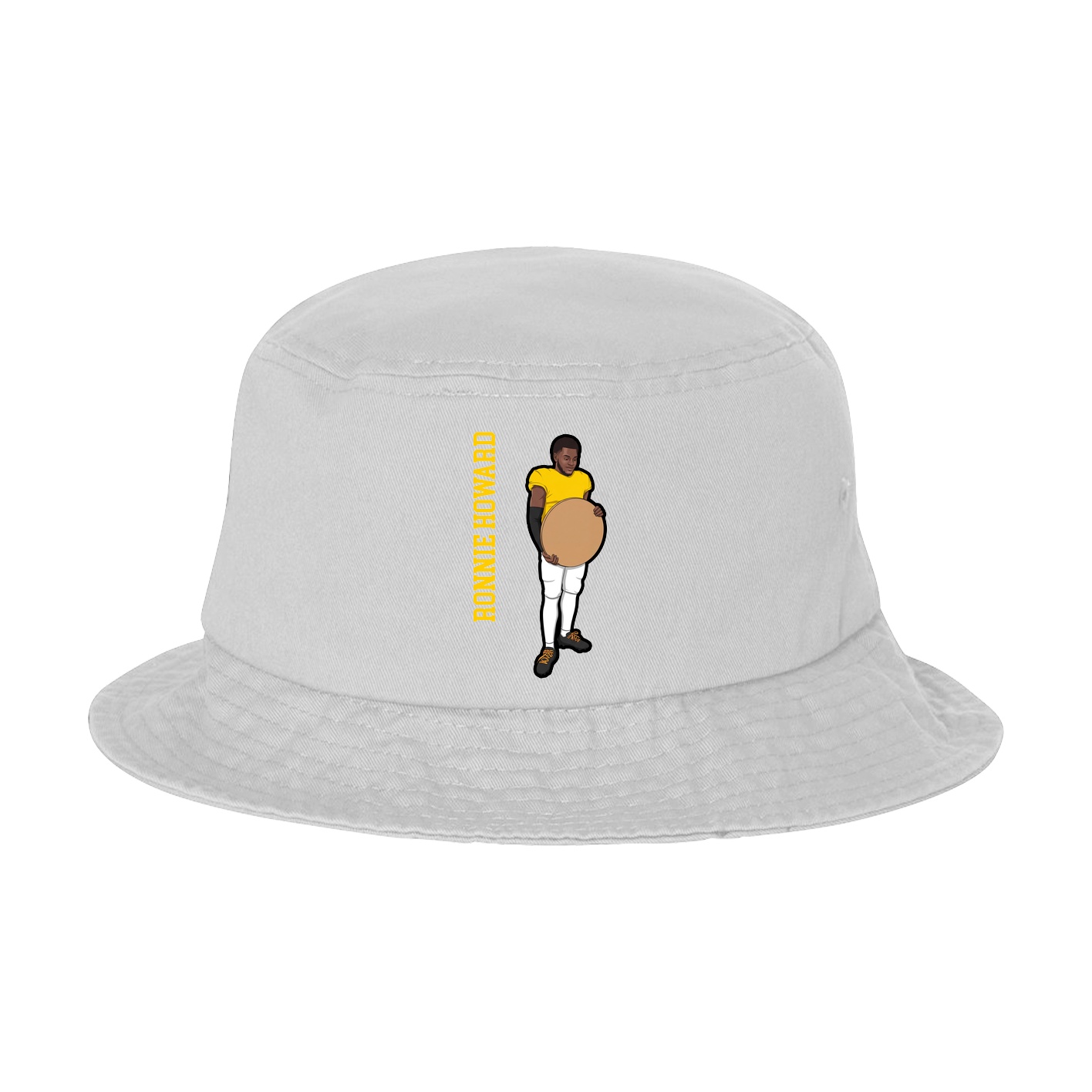 Bucket Cap — Name Vertical in White