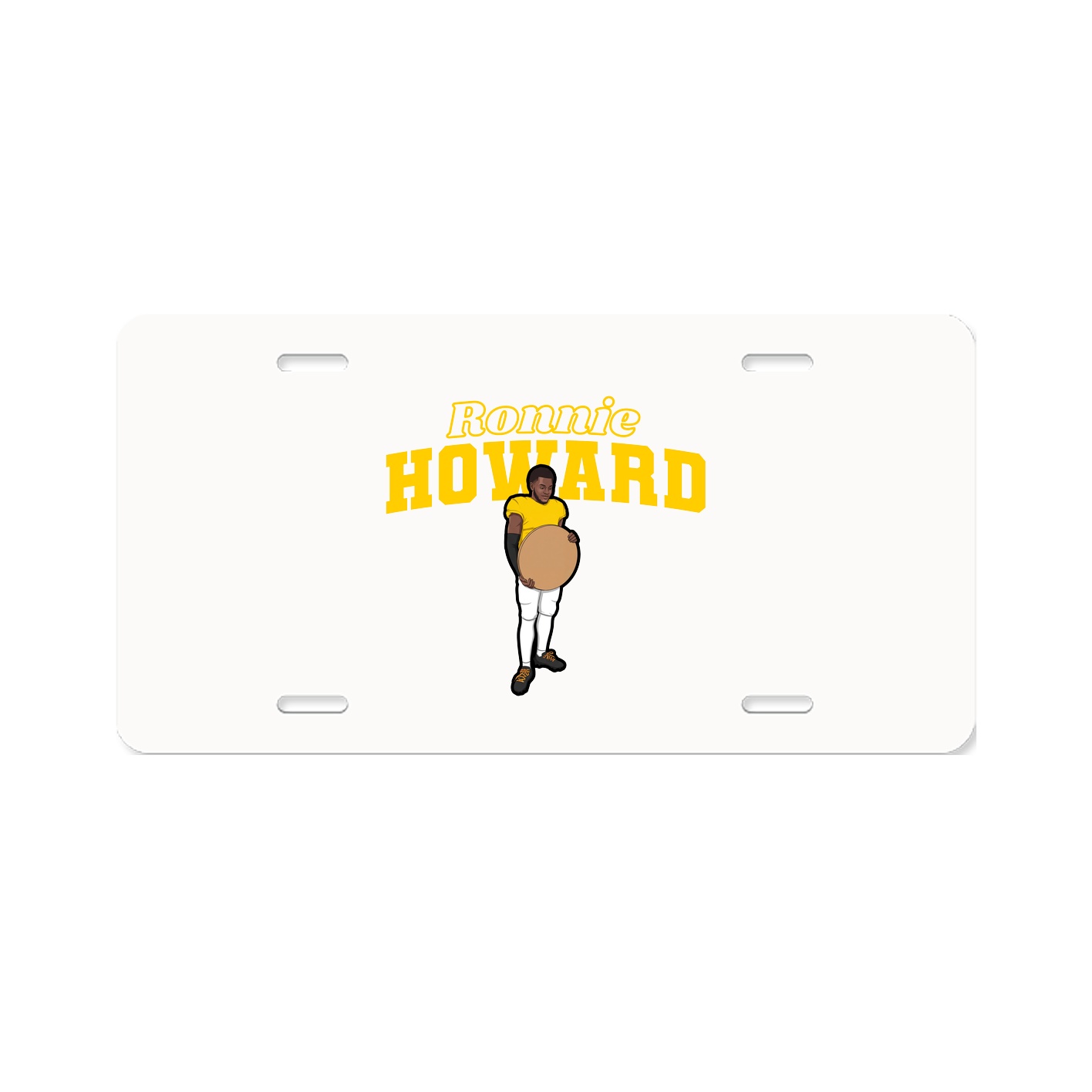 License Plate — Name Arch in Classic
