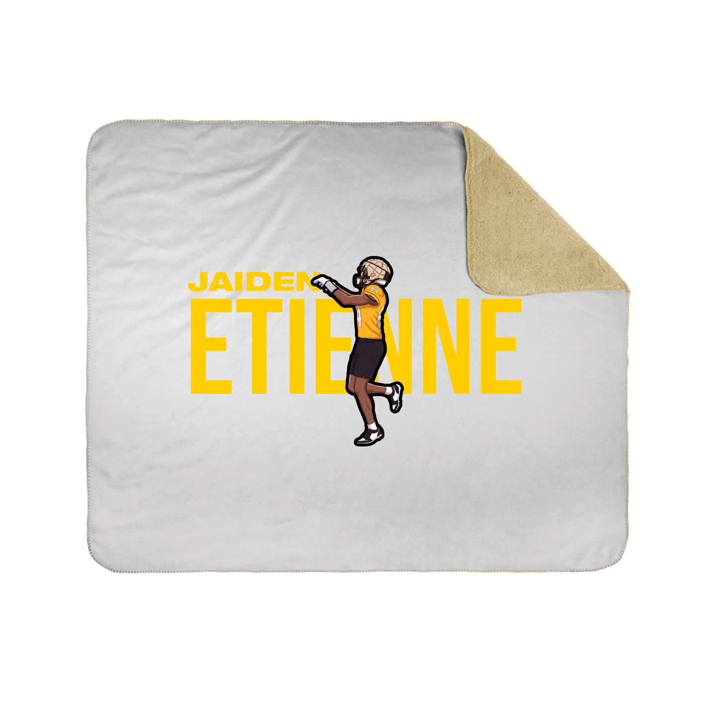 Throw Blanket — Player Name in White