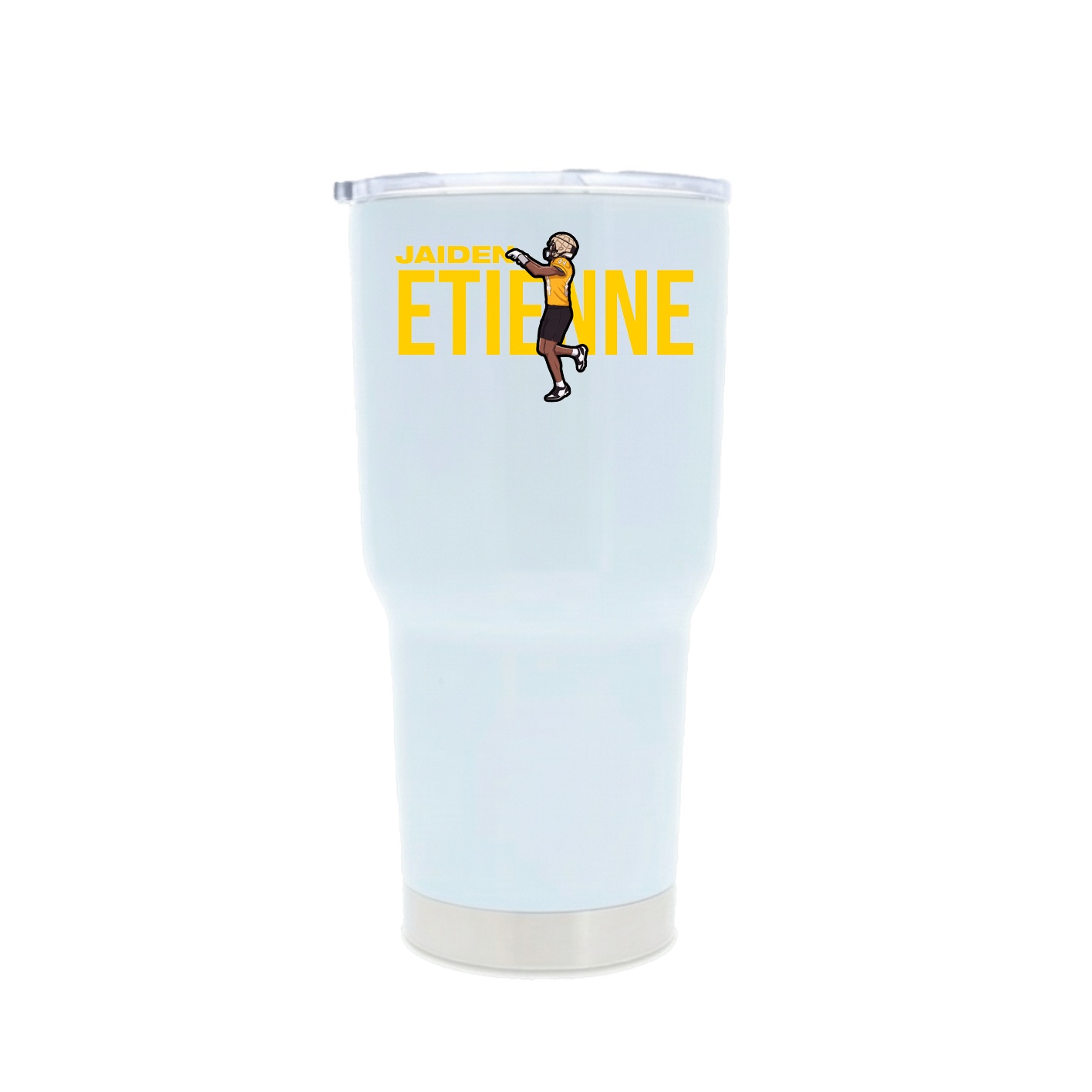 30oz Stainless Steel Tumbler — Player Name in White