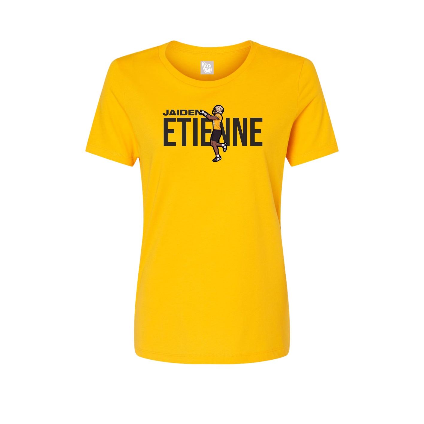 Fitted Women's Tee — Player Name in Gold