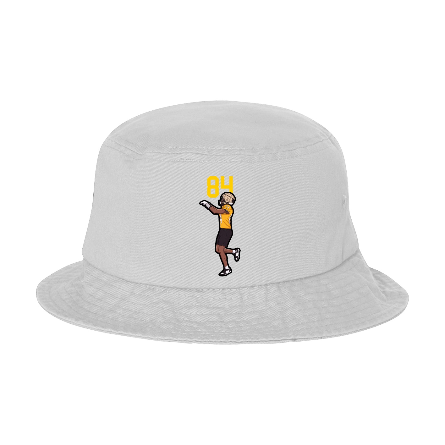 Bucket Cap — Number Top in White