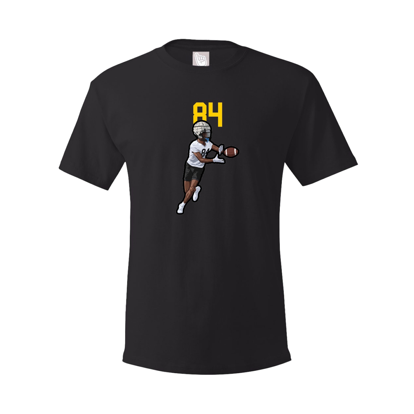 Youth Tee — Number Top in Black