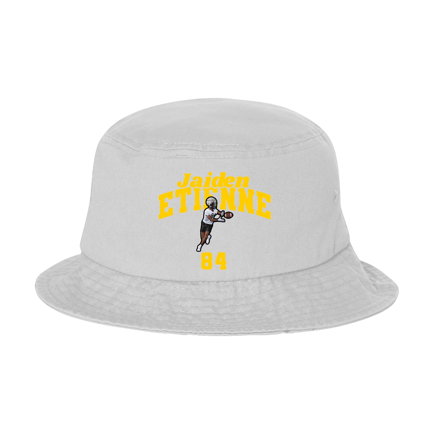 Bucket Cap — Signature Arch in White