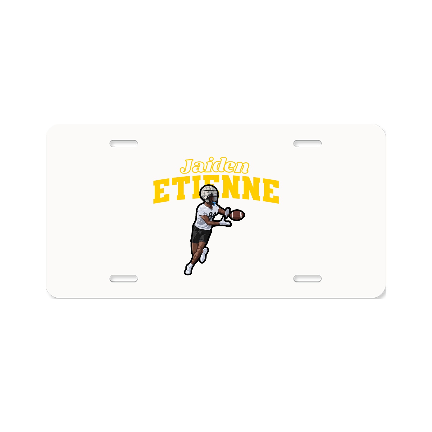 License Plate — Name Arch in Classic