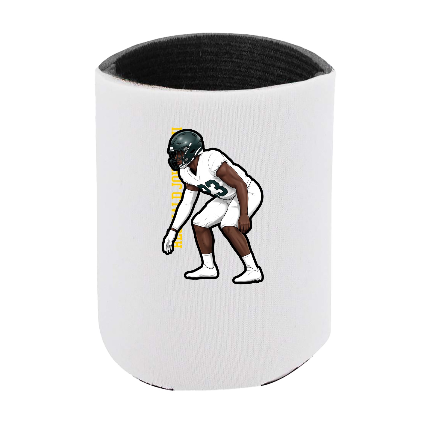 Can Holder — Name Vertical in White