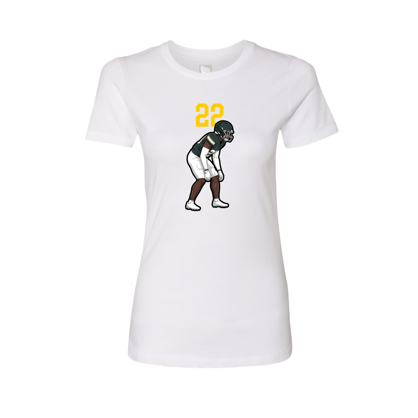 Fitted Women's Tee — Number Top in White