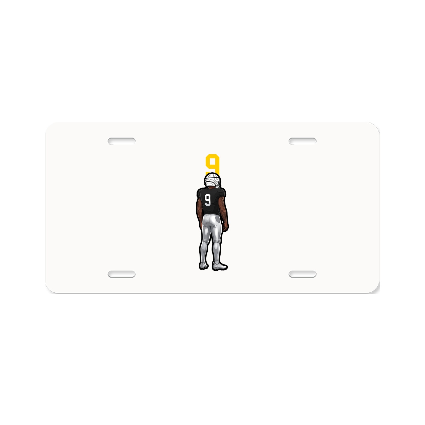 License Plate — Number Top in Classic