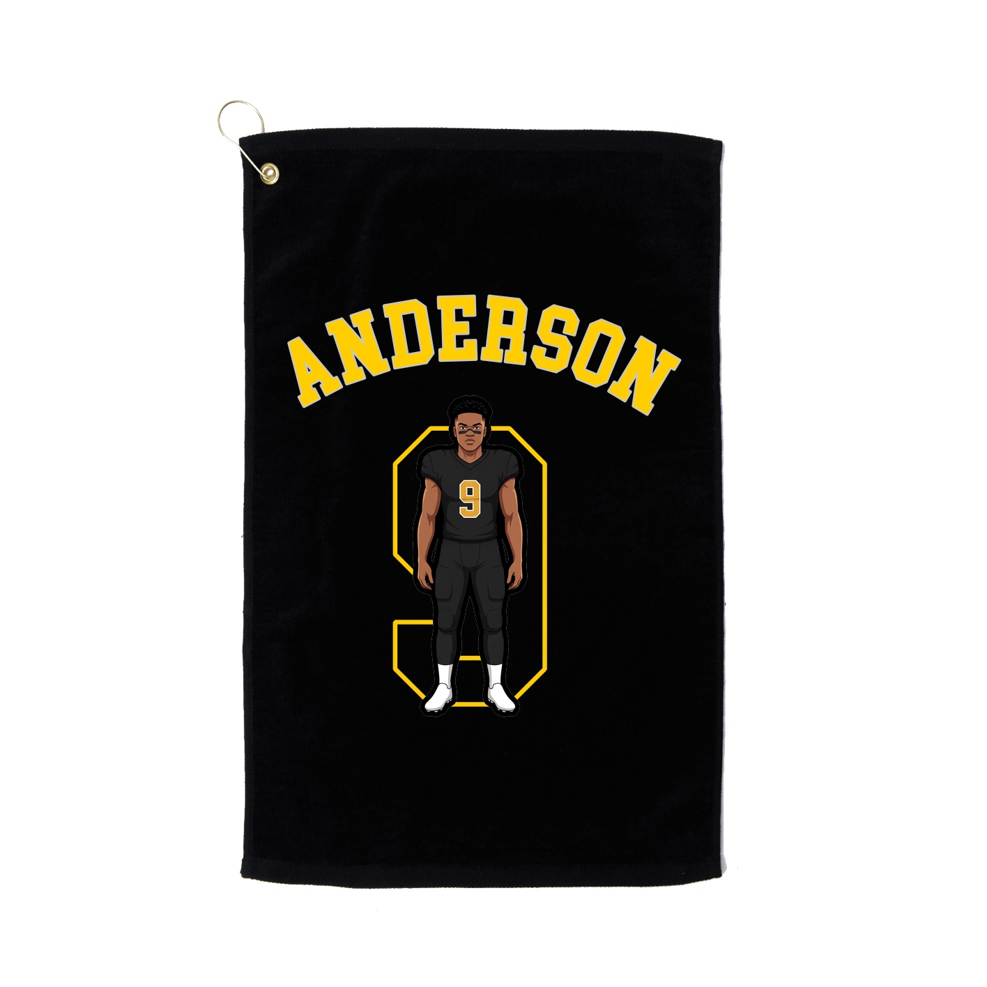 Golf Towel — Shirsey Arch in Black