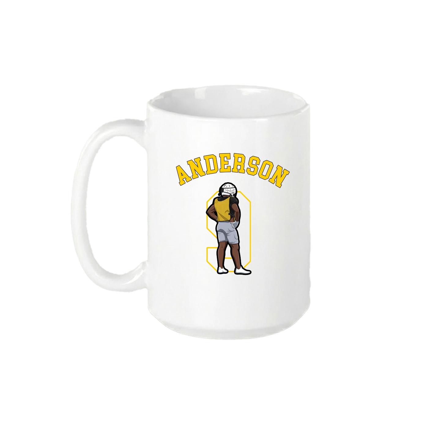 15oz Coffee Mug — Shirsey Arch in White