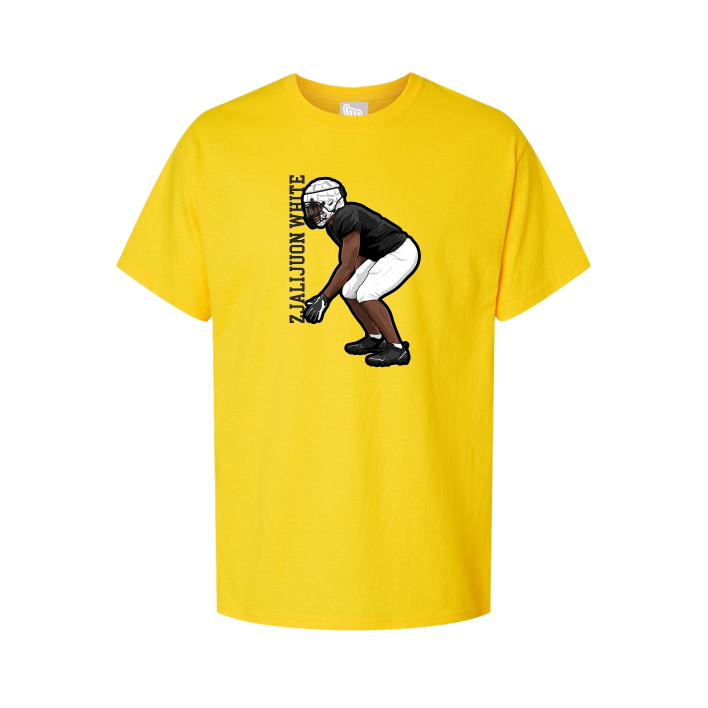 Tee — Name Vertical in Gold