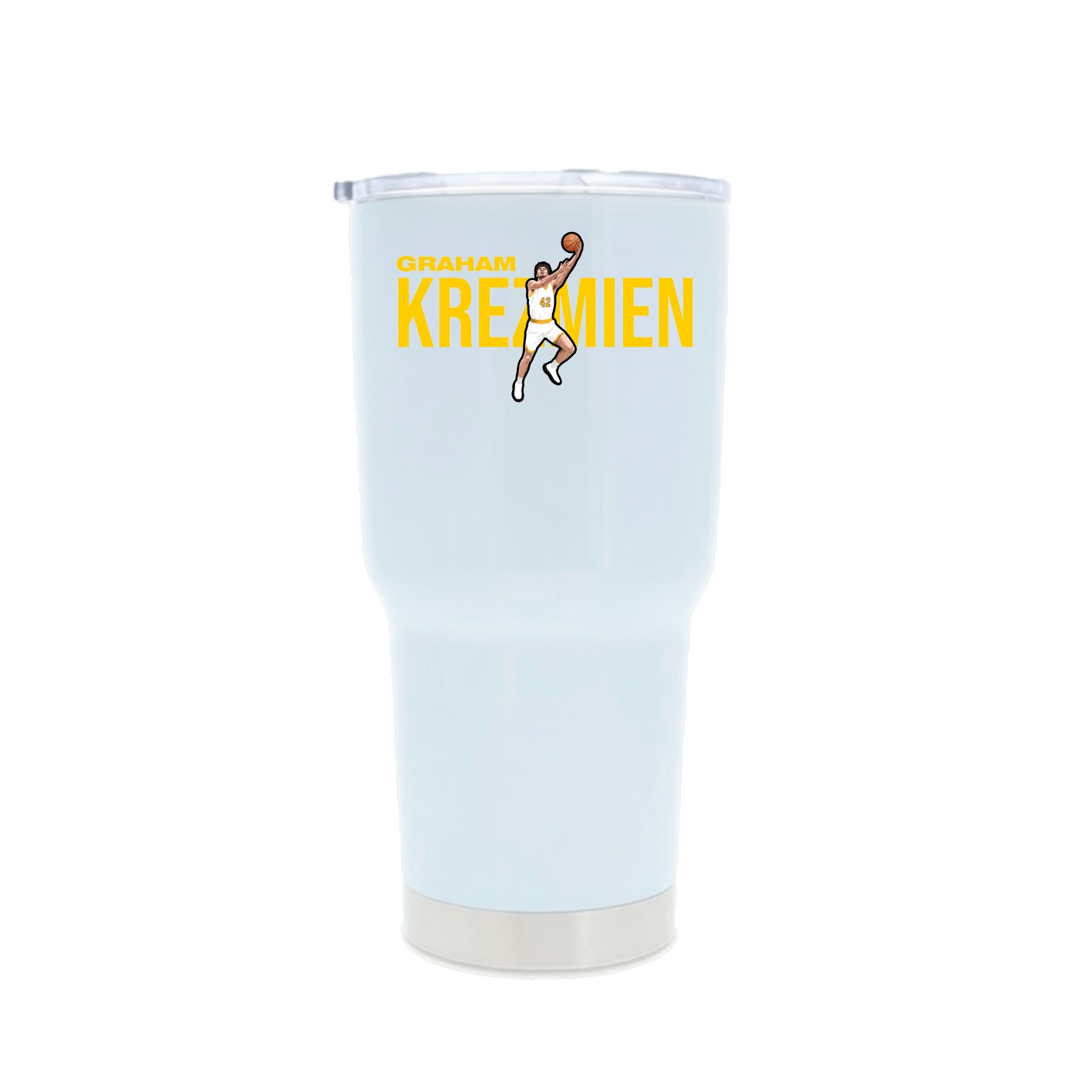30oz Stainless Steel Tumbler — Player Name in White