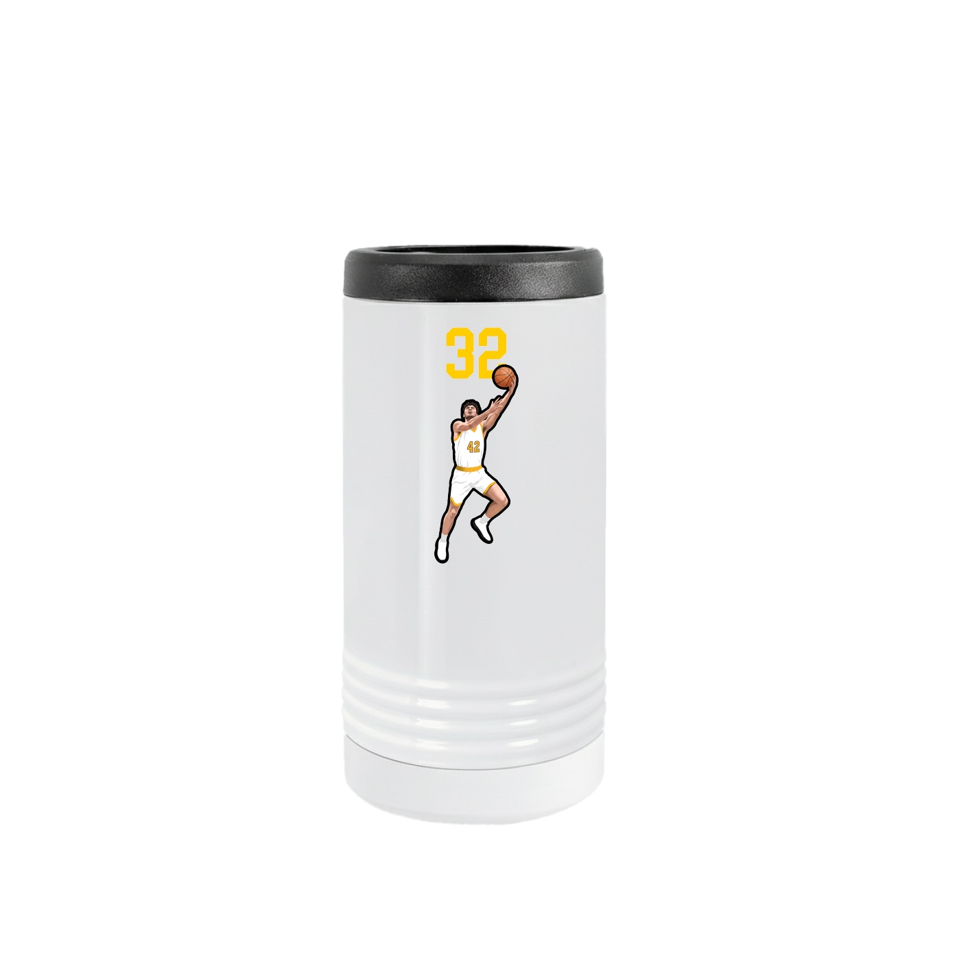 Slim Beverage Holder — Number Top in White