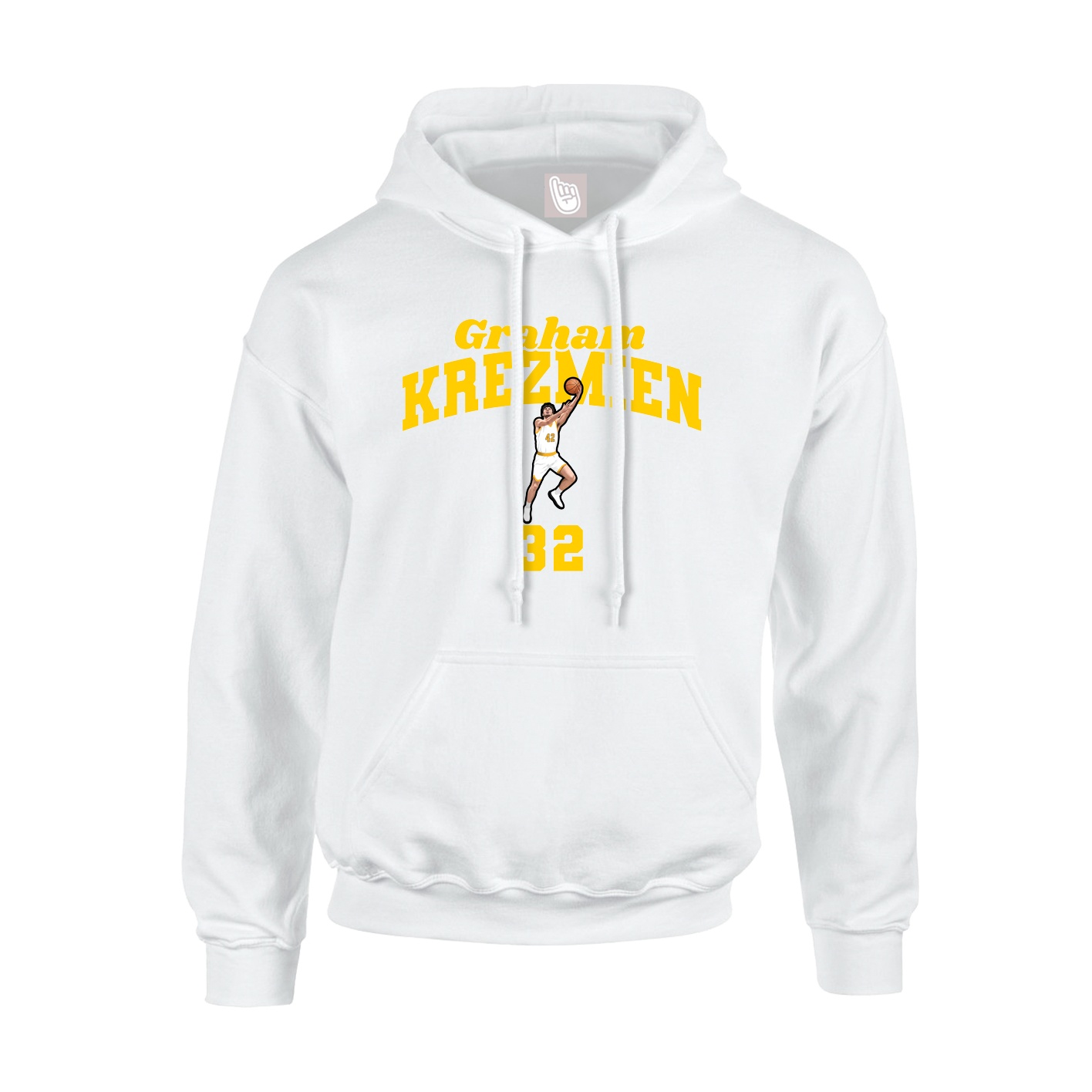 Hoodie — Signature Arch in White