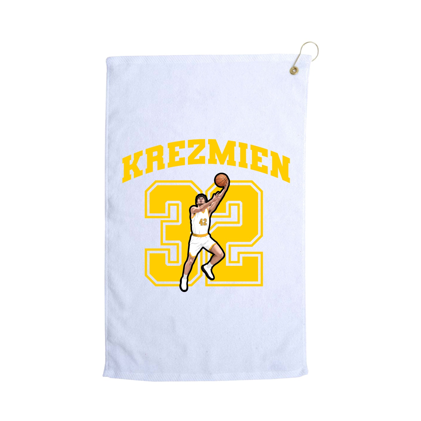 Golf Towel — Number in White