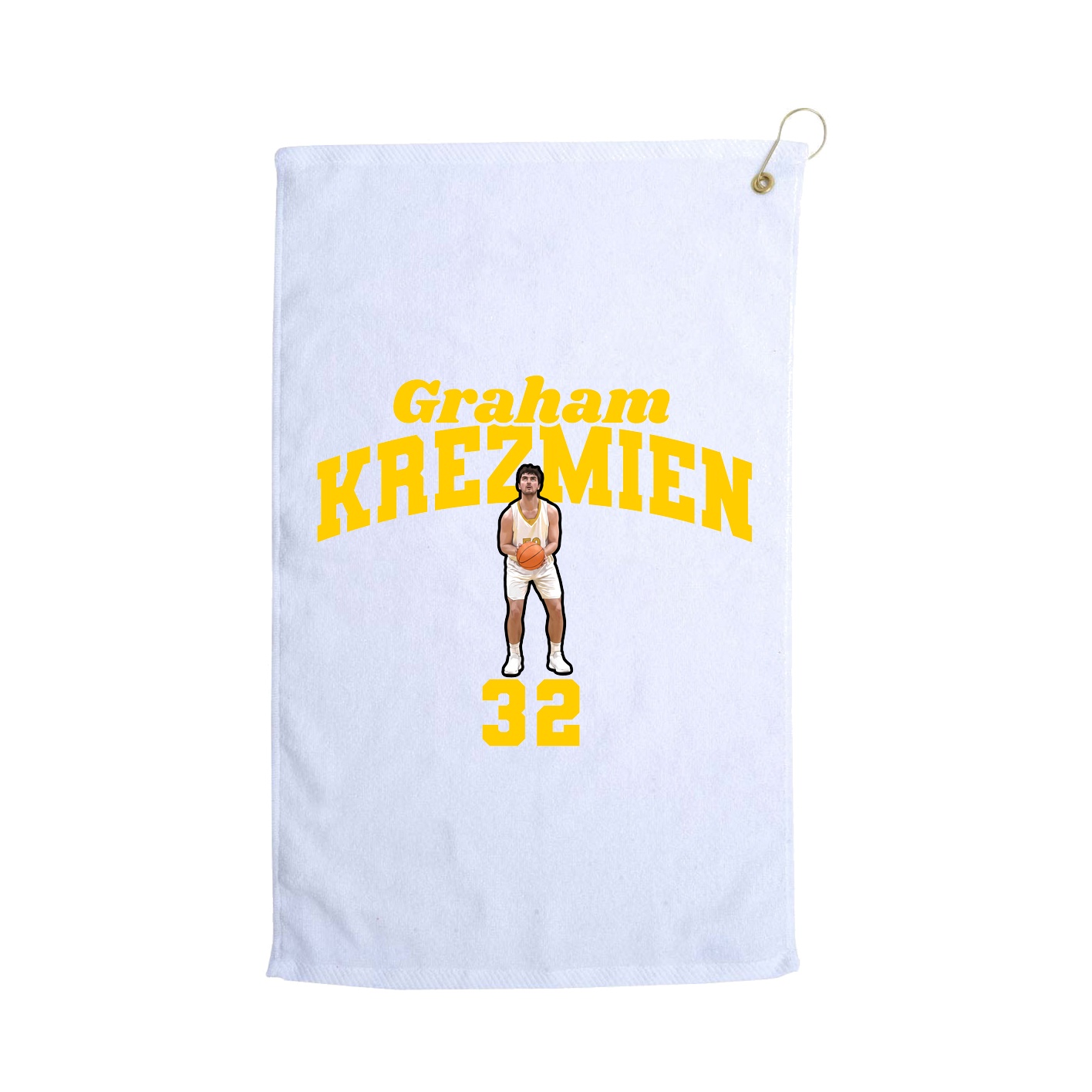 Golf Towel — Signature Arch in White
