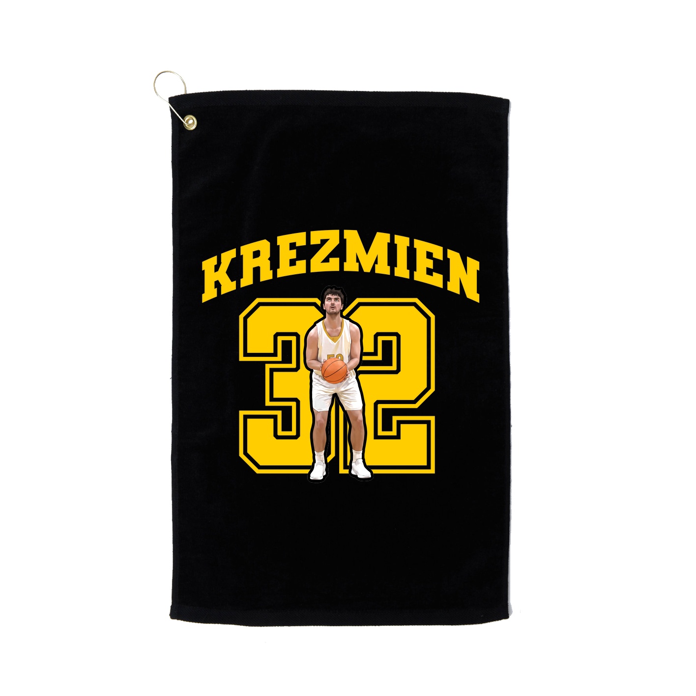 Golf Towel — Number in Black