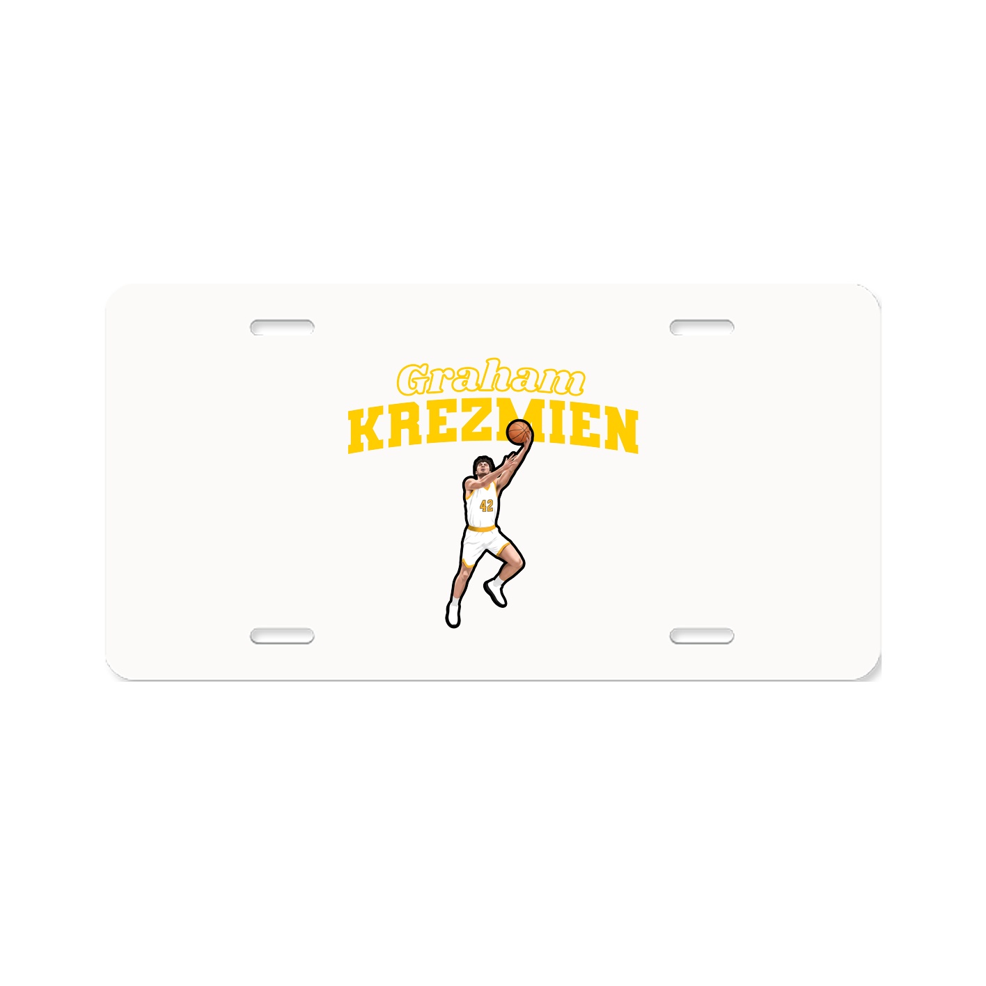 License Plate — Name Arch in Classic
